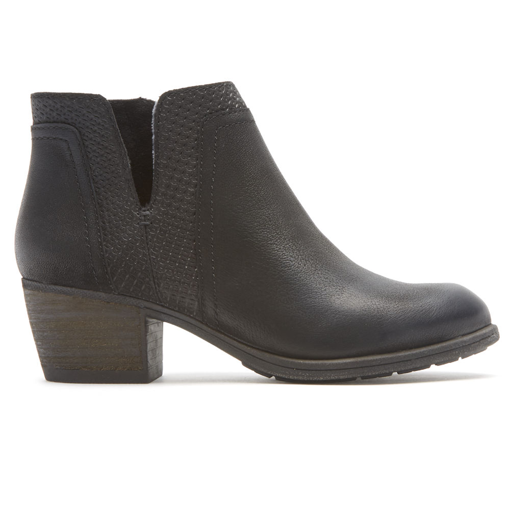 Rockport Boots Dame Svart - Cobb Hill Anika V-Cut - SZYX46921